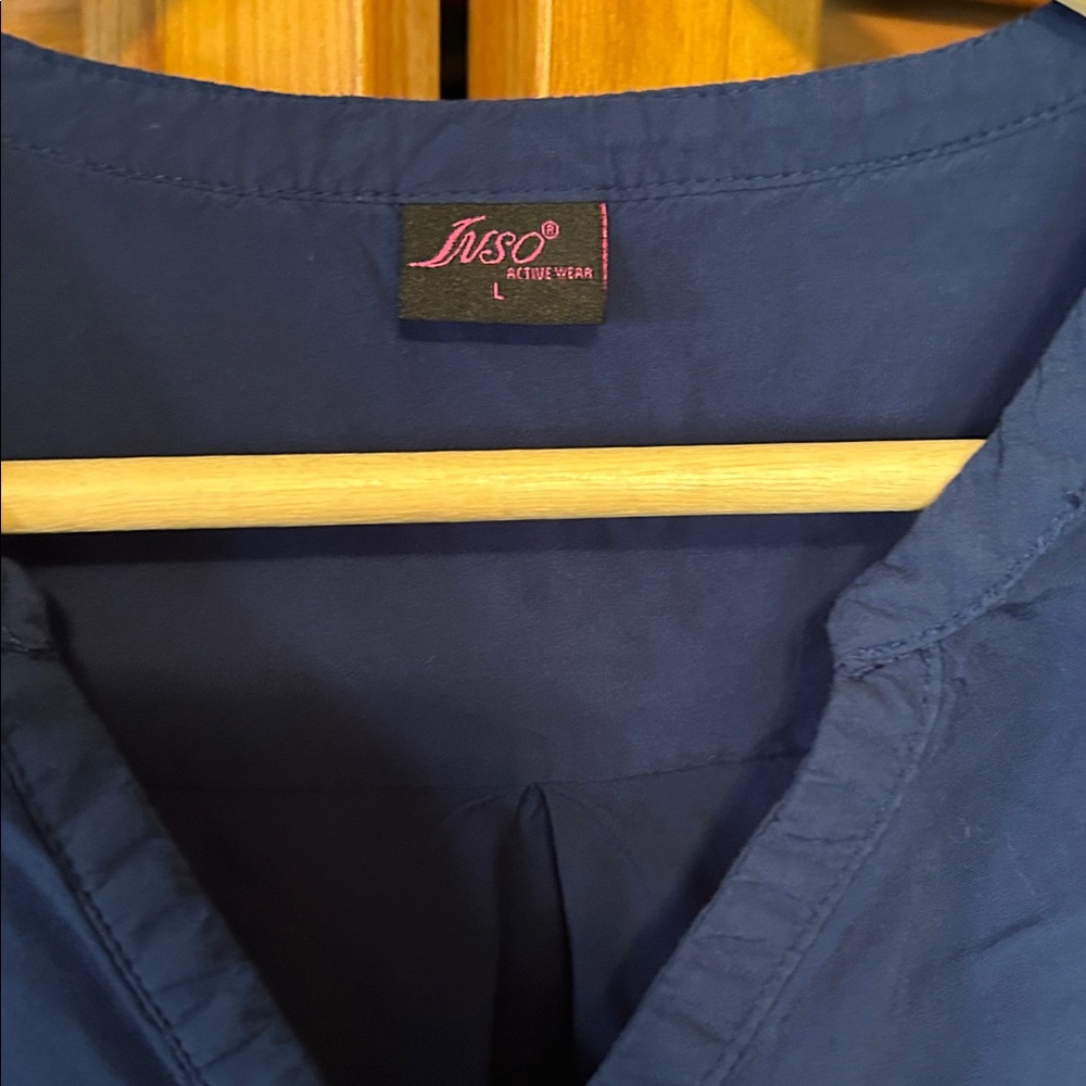 Inso Navy Button-Up Blouse - Picture 6 of 9